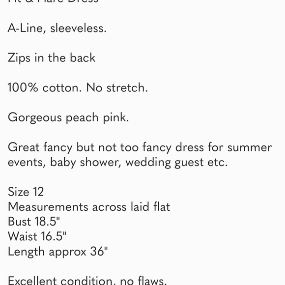 Calvin Klein Blossom Pink Cotton Eyelet Fit & Flare Dress Summer Wedding A-Line - Picture 5 of 6